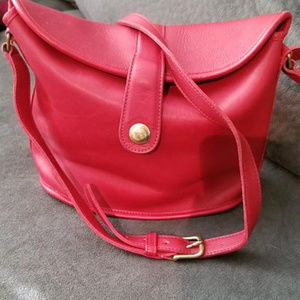 Red Leather Coach Purse